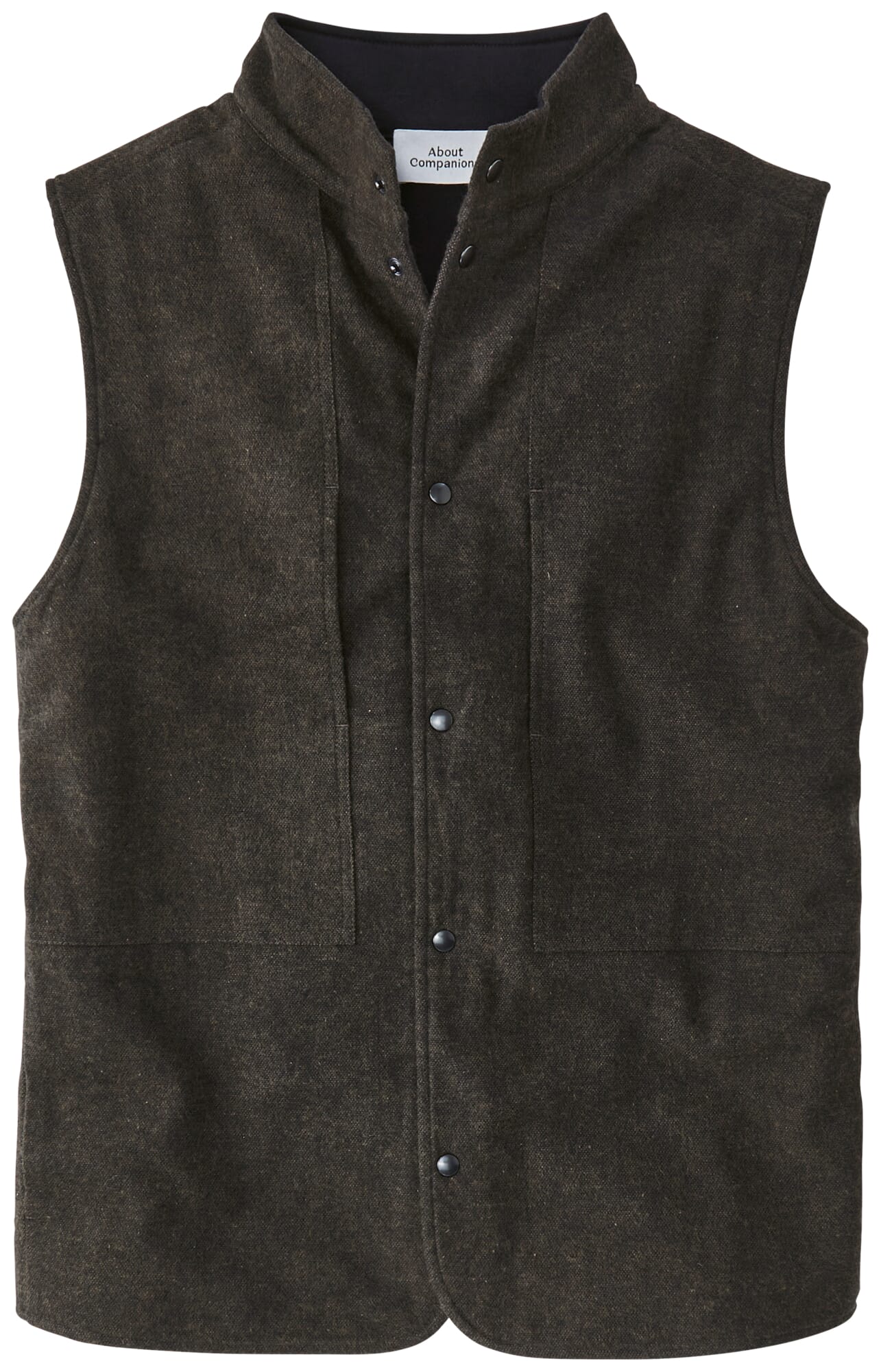 Men's flannel vest, Brown | Manufactum
